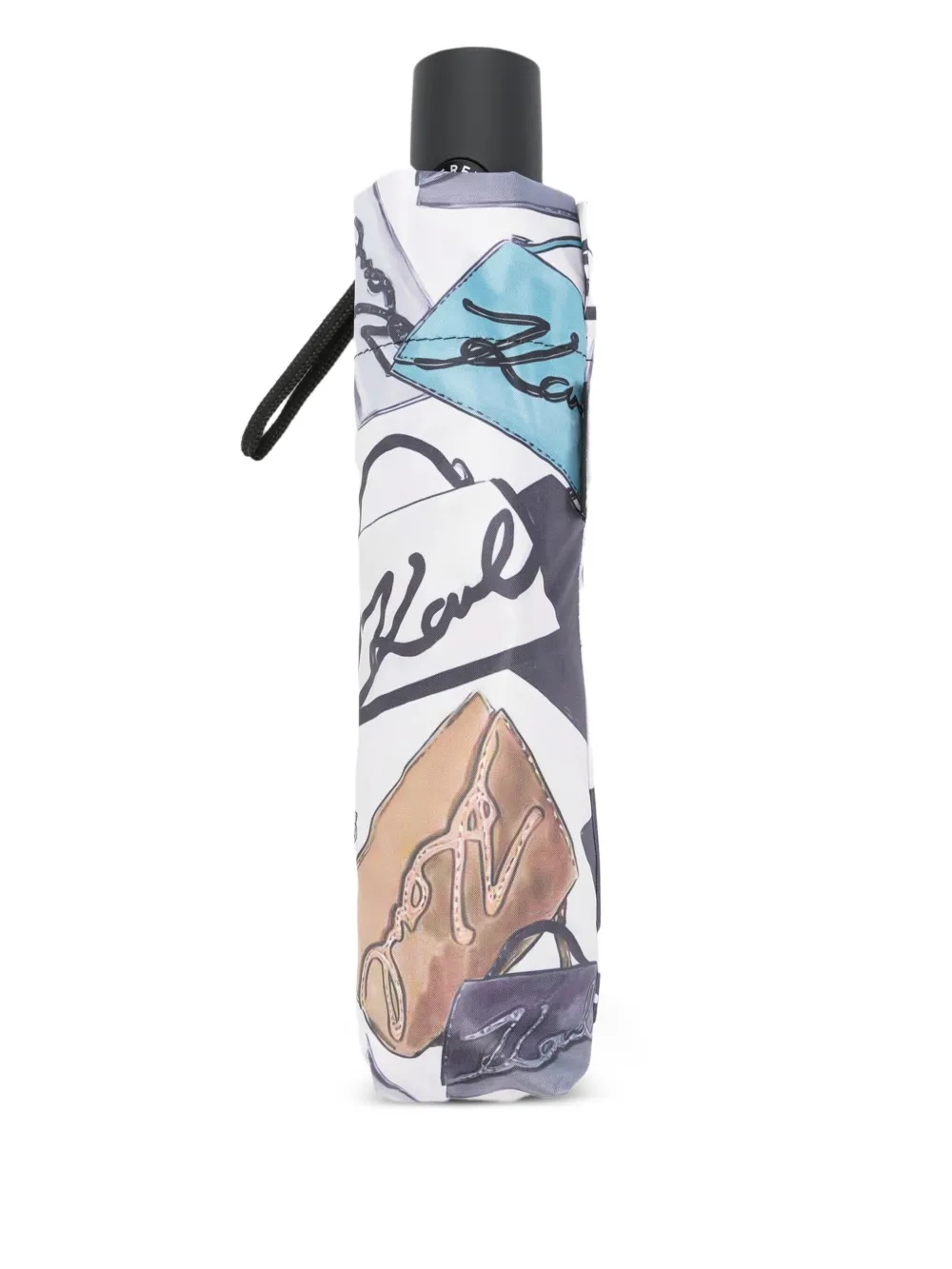 Karl Lagerfeld graphic-print umbrella | Neutrals | Image 1
