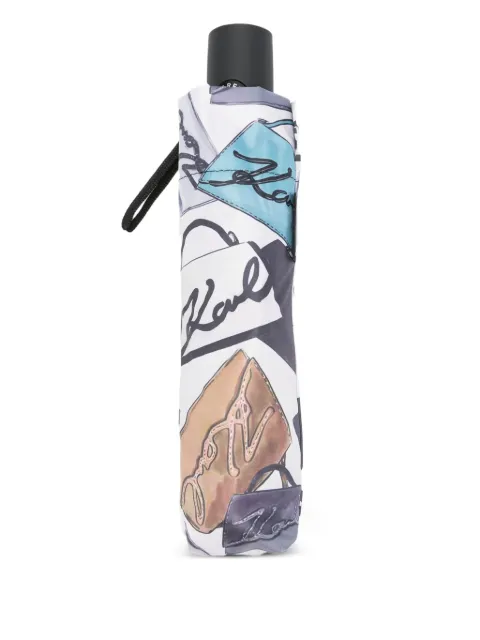 Karl Lagerfeld graphic-print umbrella