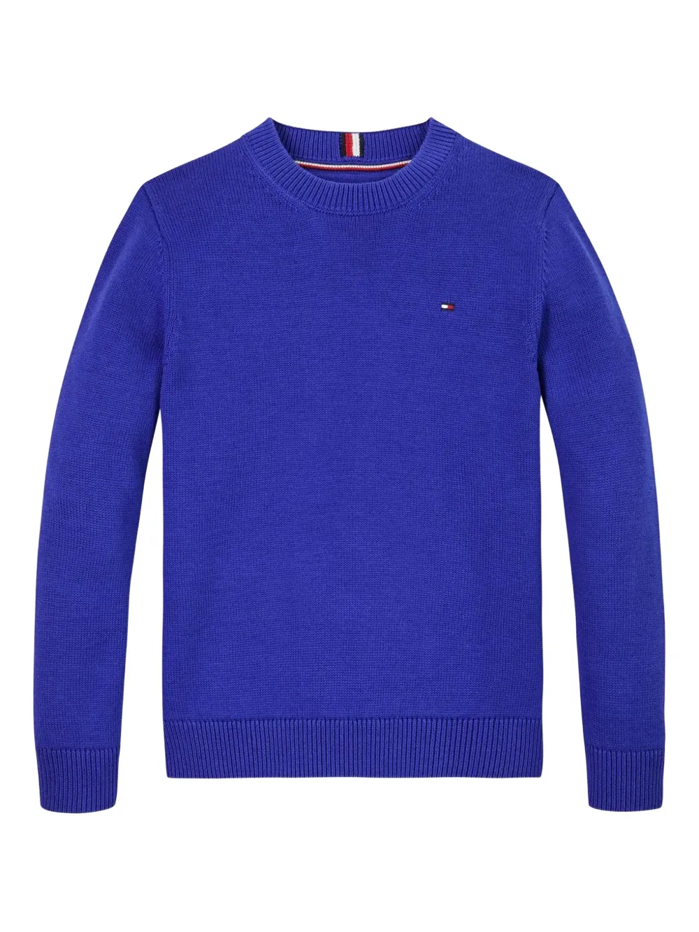Tommy Hilfiger Junior Trui met geborduurd logo Blauw