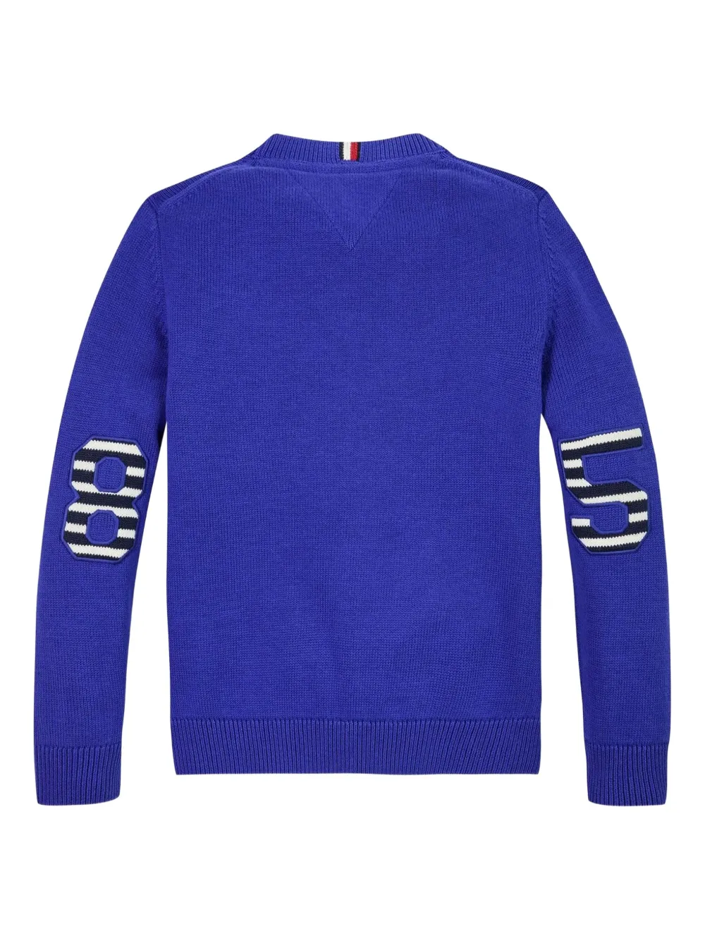Tommy Hilfiger Junior Trui met geborduurd logo Blauw