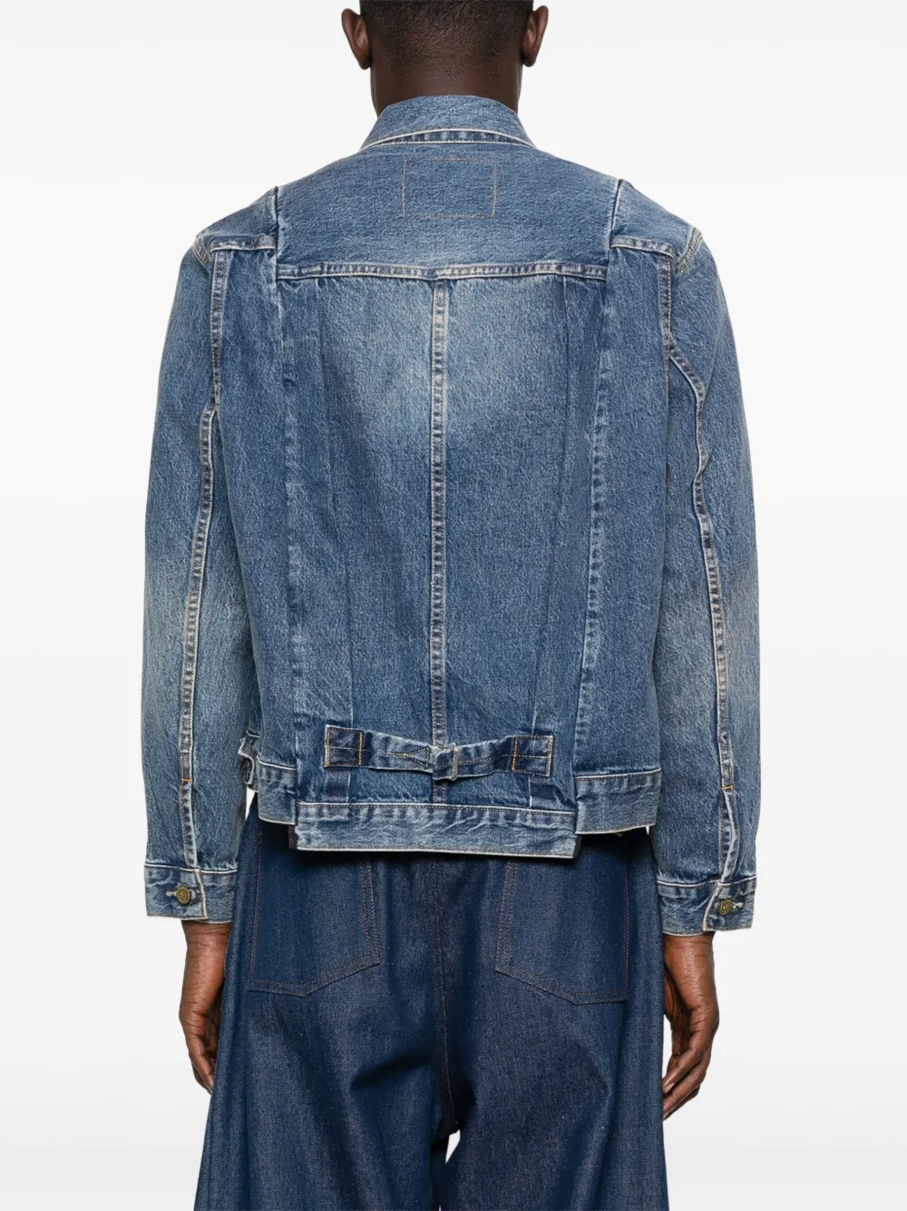 sacai cotton jacket Blauw