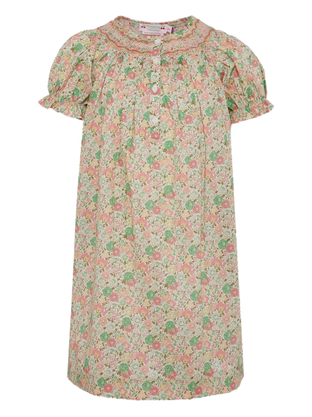 Bonpoint vestido de algodón con estampado floral | rosado | Image 1