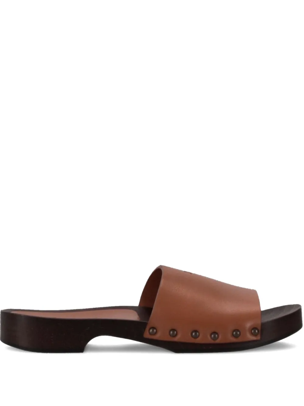 LA ROSE leather sandals Brown