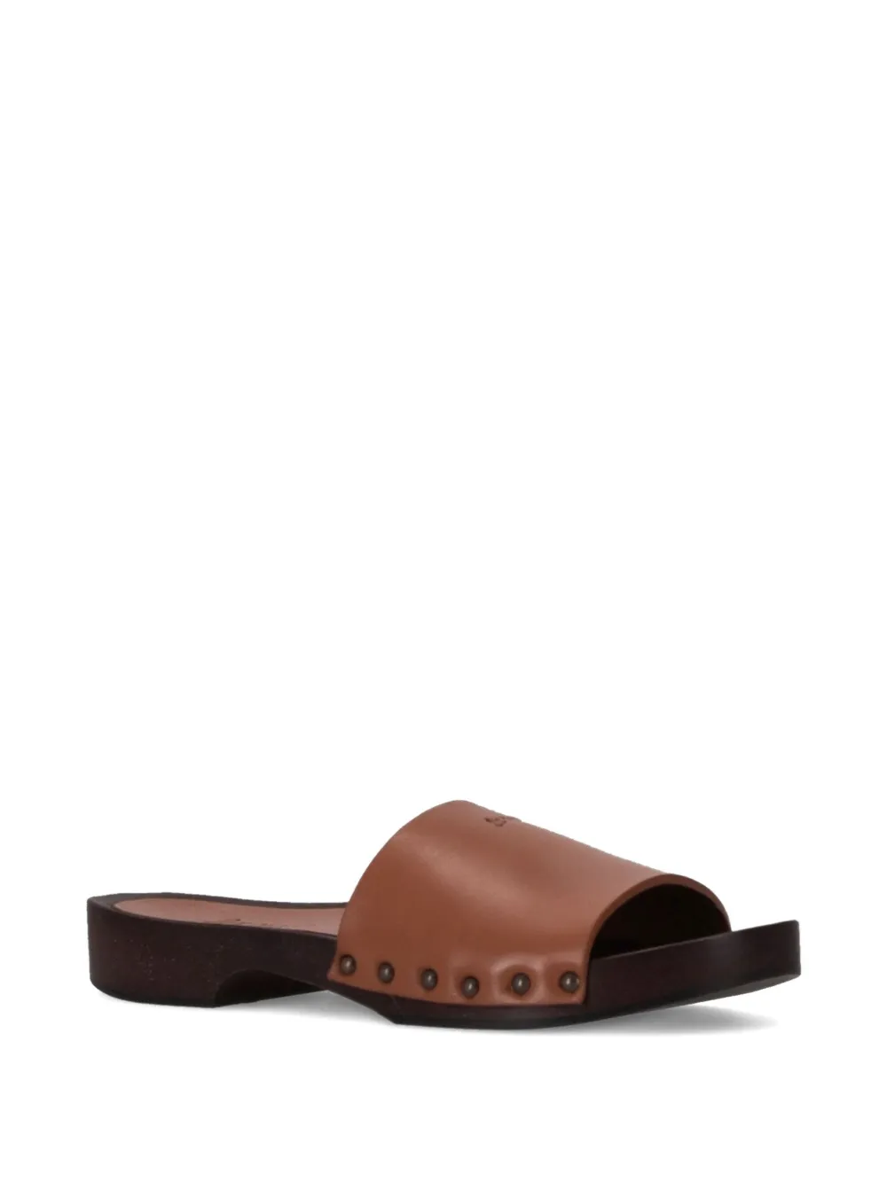 LA ROSE leather sandals Brown