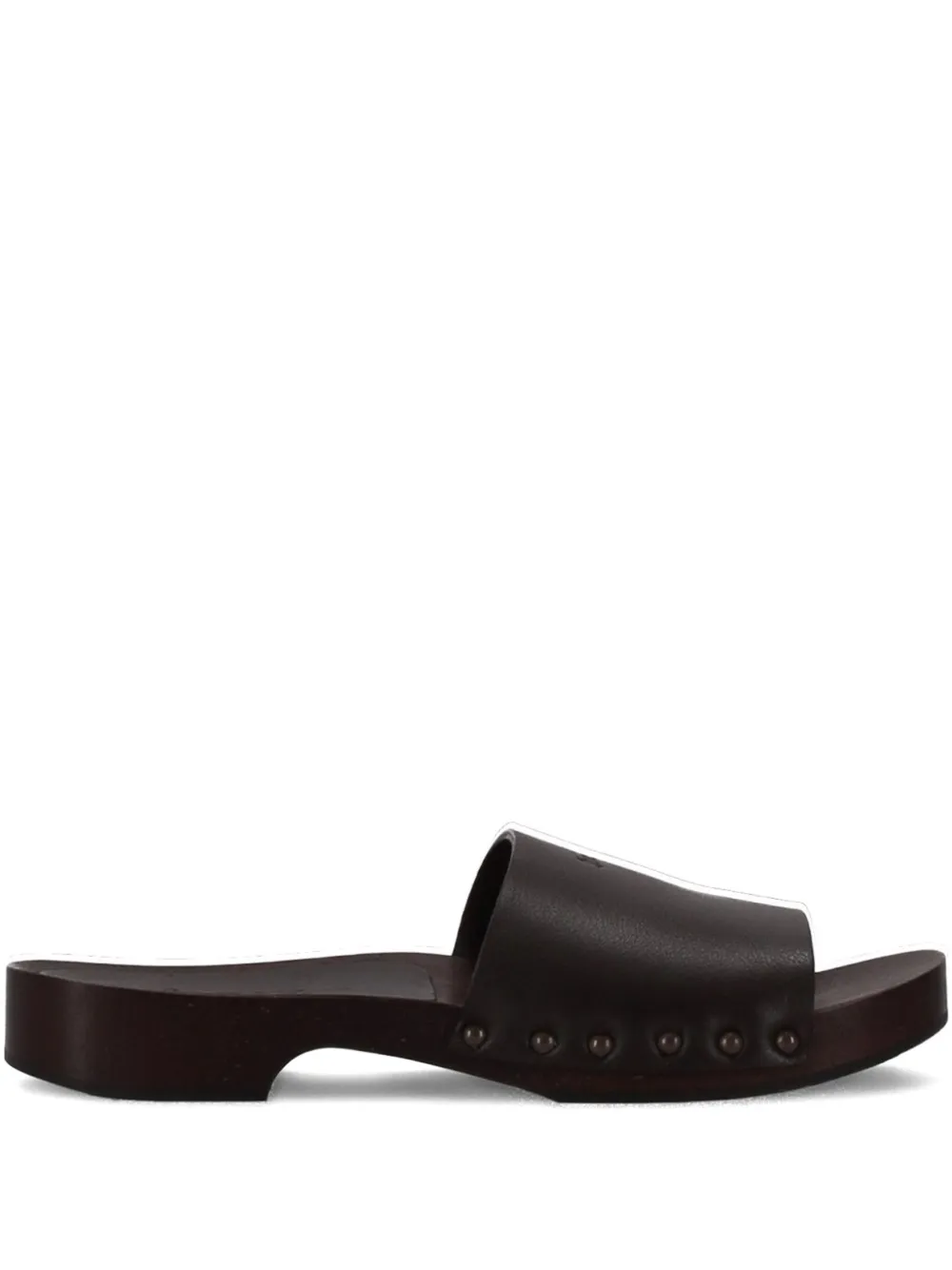 LA ROSE leather sandals Brown