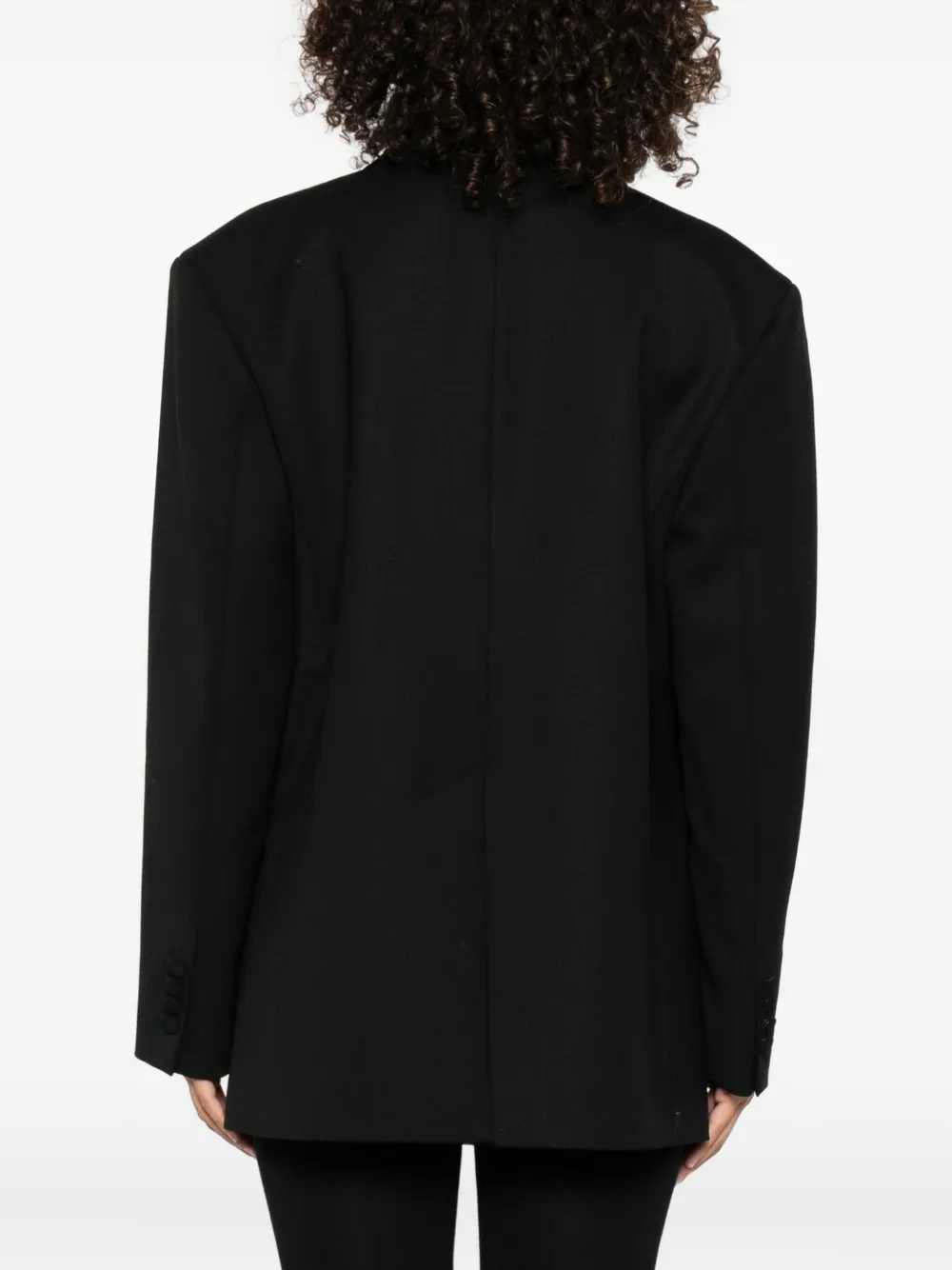 P.A.R.O.S.H. wide-lapel blazer Zwart