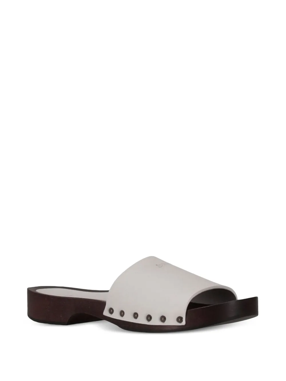LA ROSE leather sandals White
