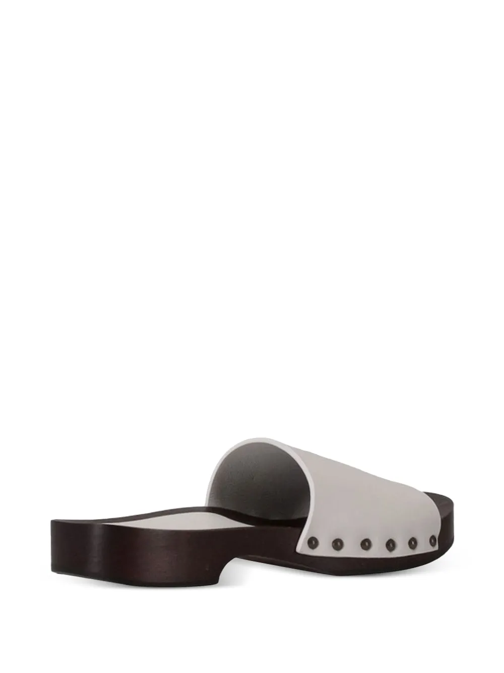 LA ROSE leather sandals White