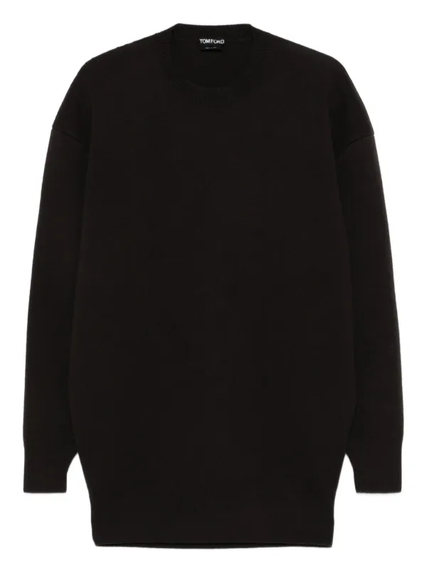 Tom Ford Round-neck Mini Dress in Brown