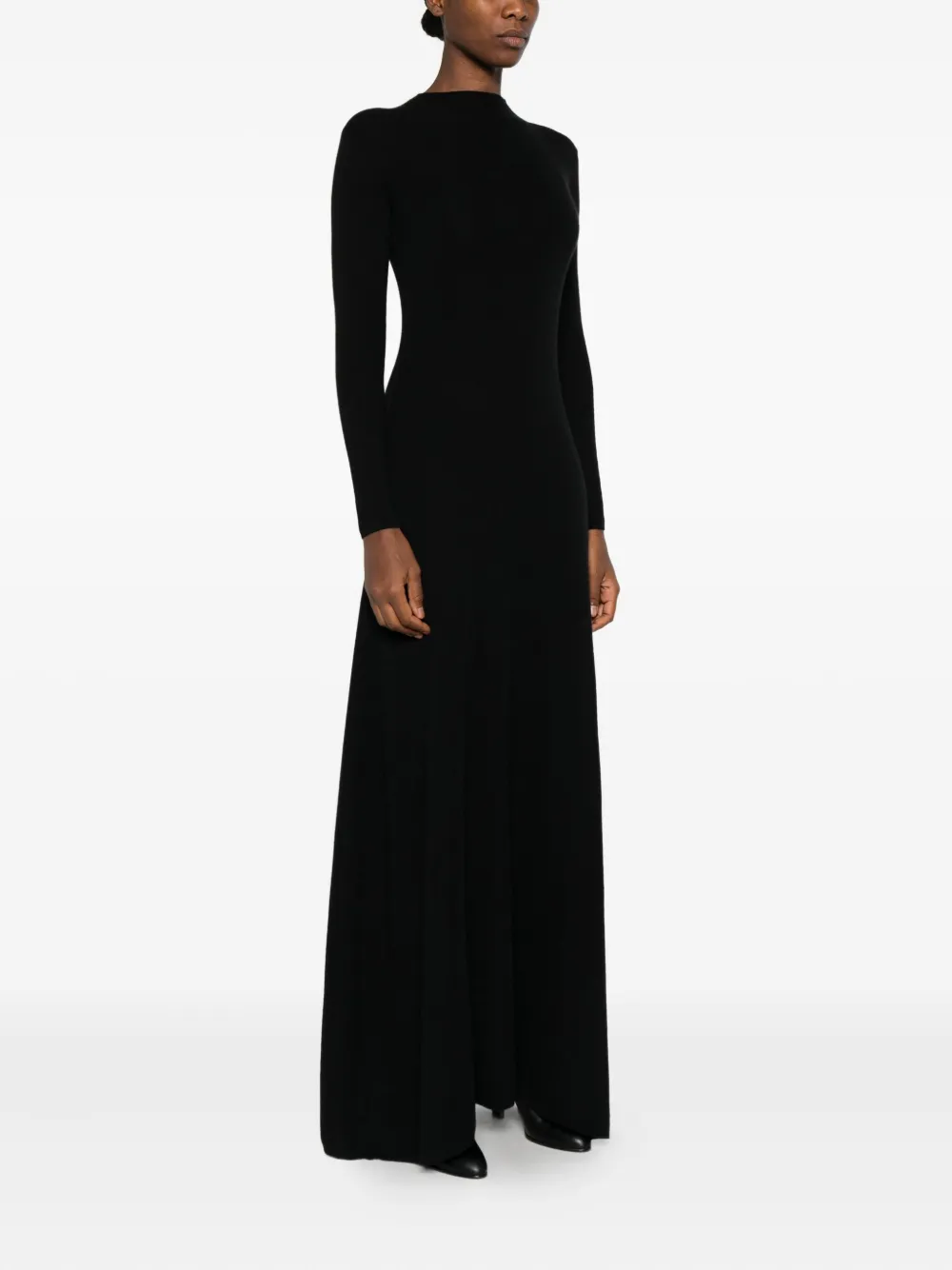 Tom Ford Long-sleeve Maxi Dress In Black