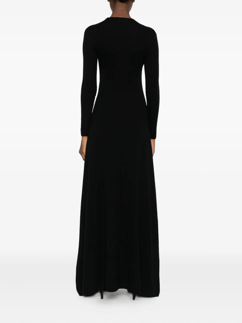Tom Ford Long-sleeve Maxi Dress In Black