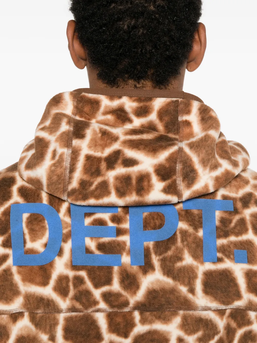 GALLERY DEPT. Fleece hoodie met girafprint Beige