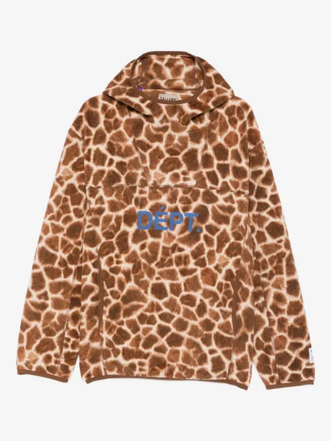 GALLERY DEPT. Fleece hoodie met girafprint