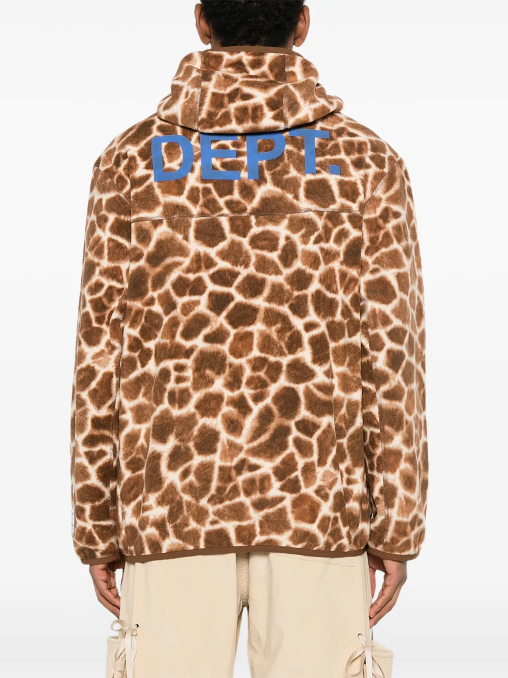 GALLERY DEPT. Fleece hoodie met girafprint Beige