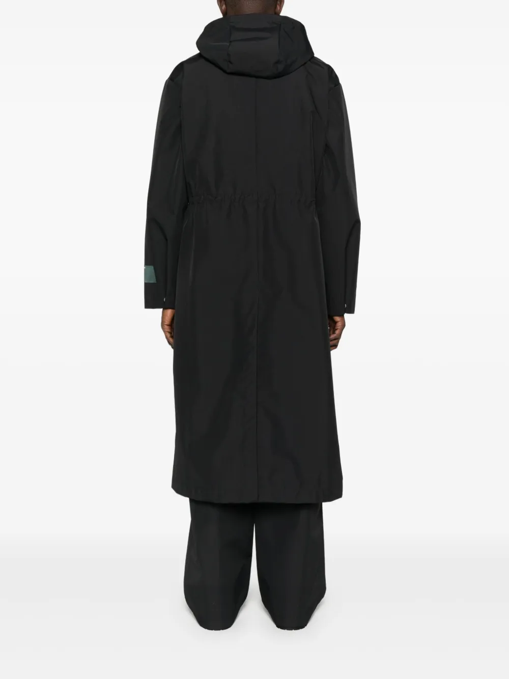 Reese Cooper Regenjas met klepzak en capuchon Zwart