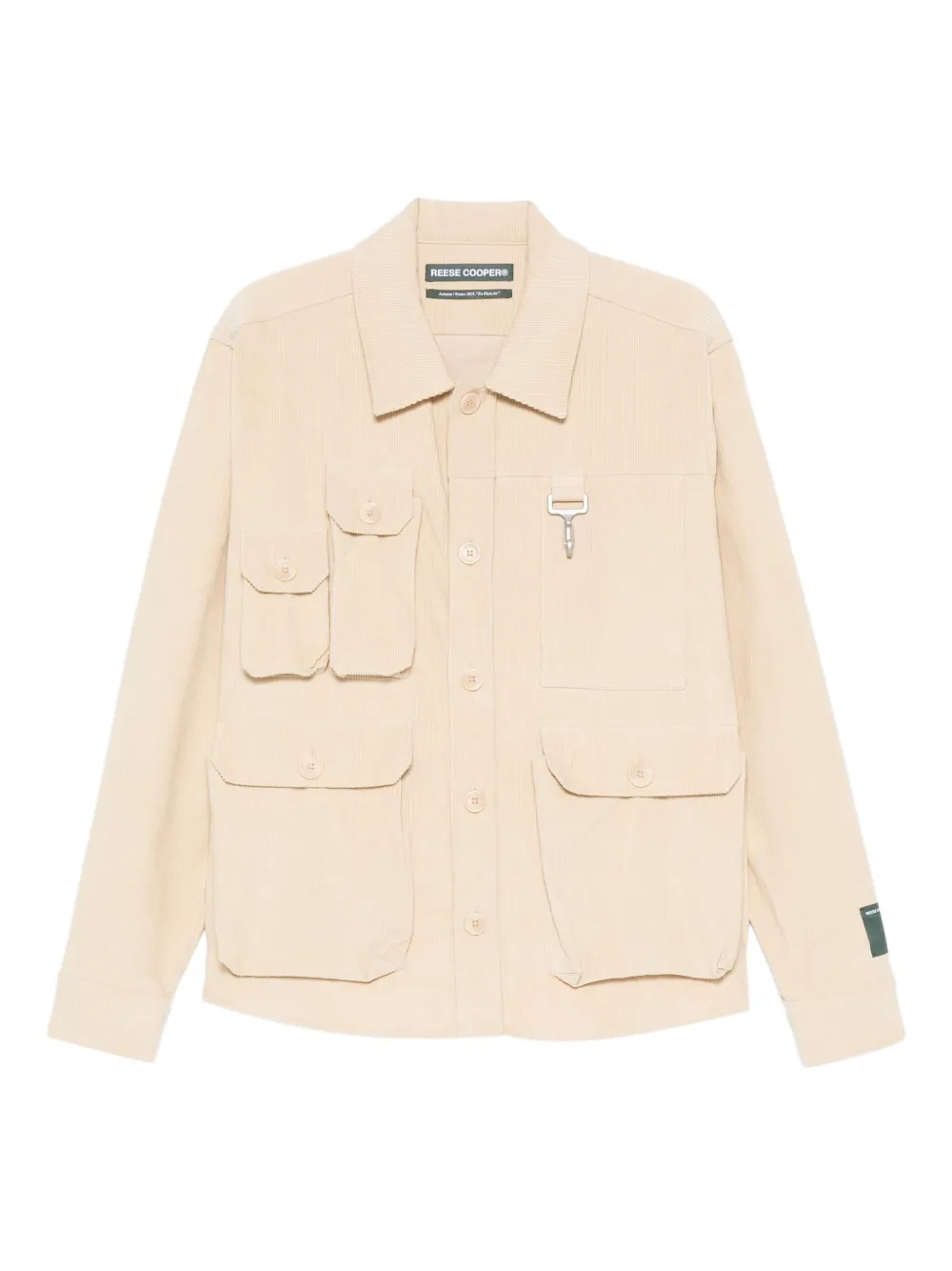 Reese Cooper multi-pocket corduroy shirt jacket | Neutrals | Image 1