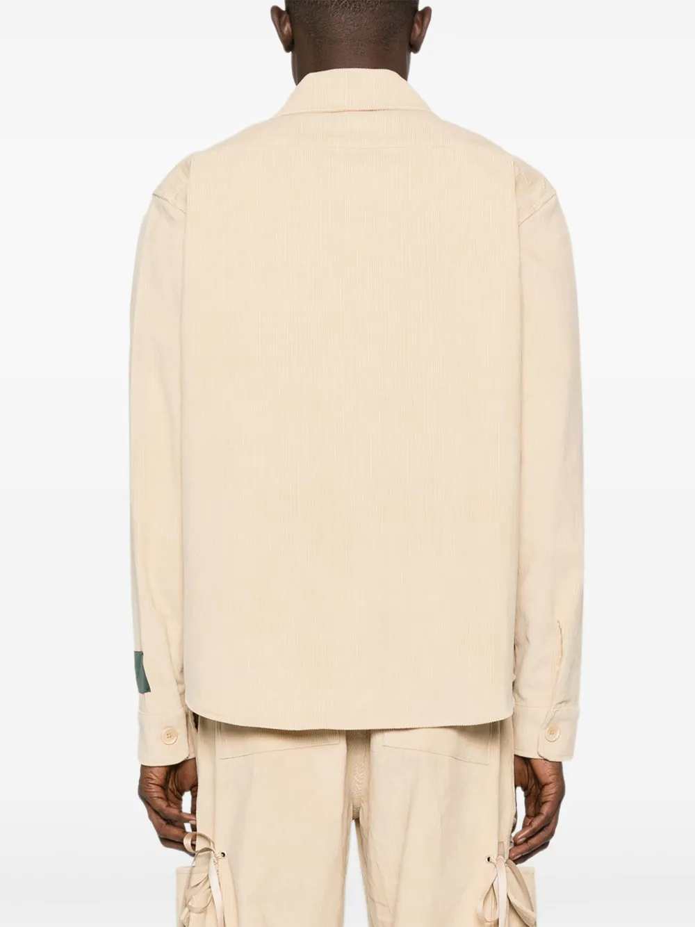 Reese Cooper Multi-pocket Corduroy Shirt Jacket In Neutral
