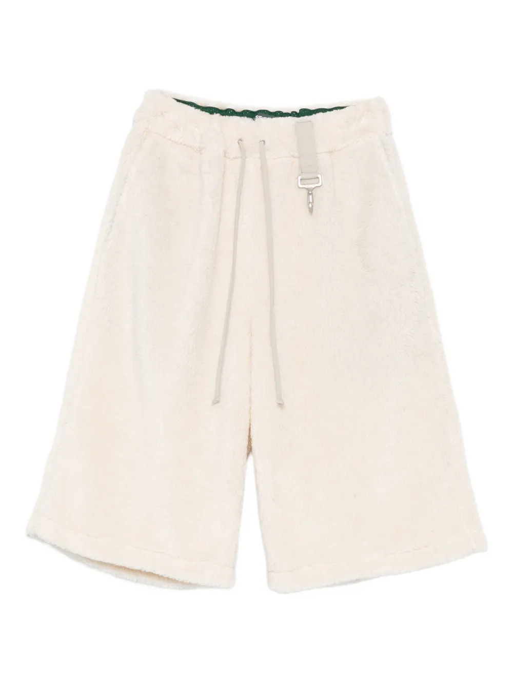 Reese Cooper wide-leg fleece-texture shorts - Toni neutri