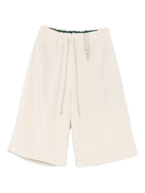 Reese Cooper Weite Shorts mit Fleece-Struktur