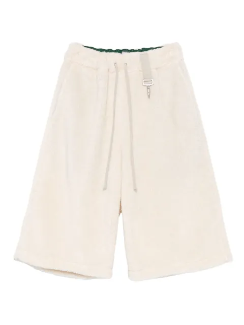 Reese Cooper wide-leg fleece-texture shorts