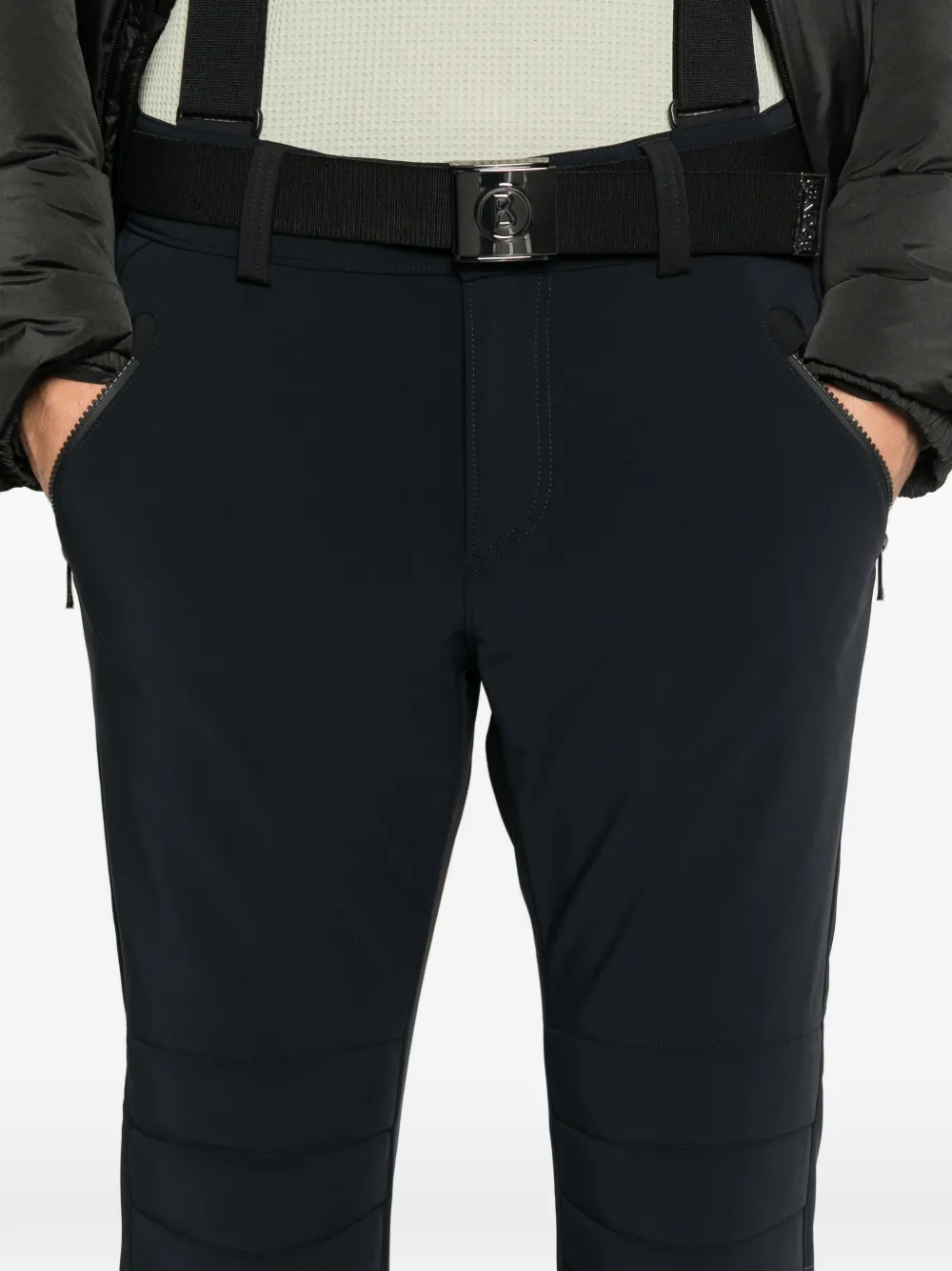 Bogner Belted Suspender Ski Pants In Black