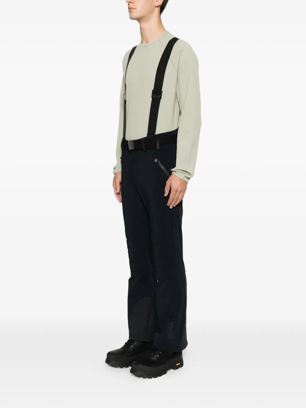 Bogner Belted Suspender Ski Pants In Black