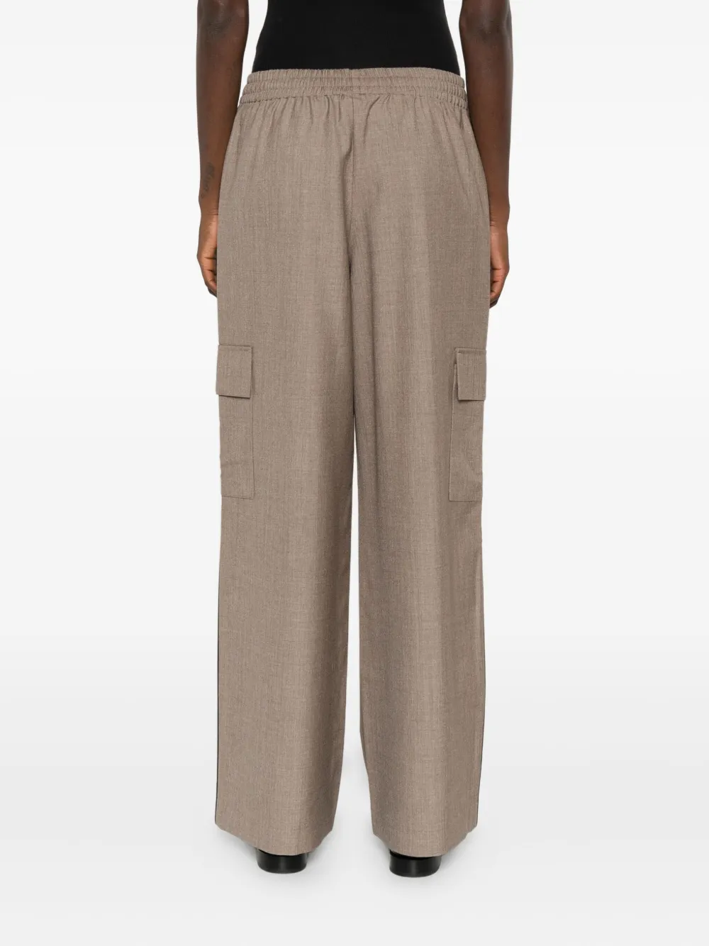 P.e Nation Residency Elastic-waist Cargo Trousers In Neutral