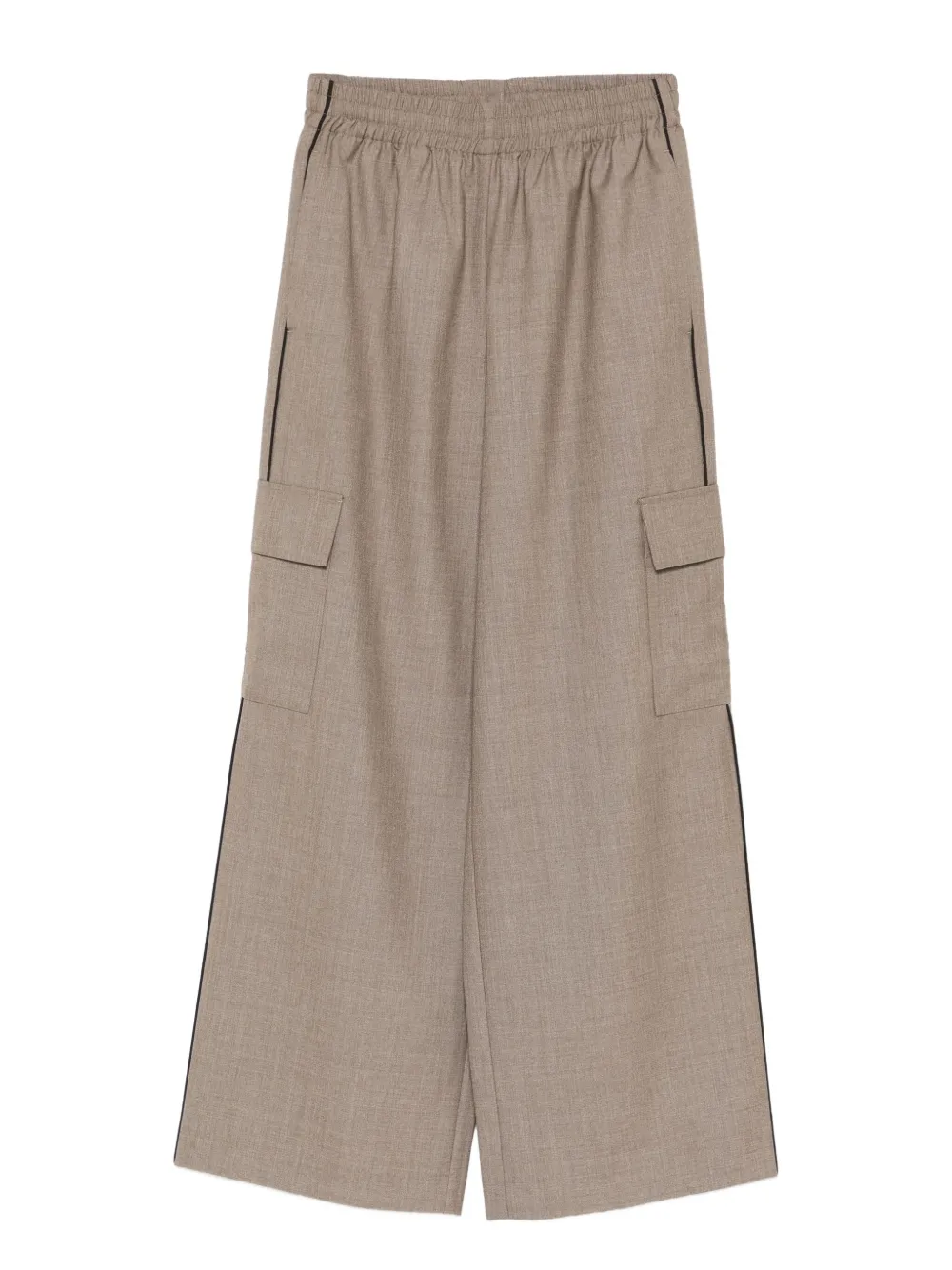 P.e Nation Residency Elastic-waist Cargo Trousers In Neutral