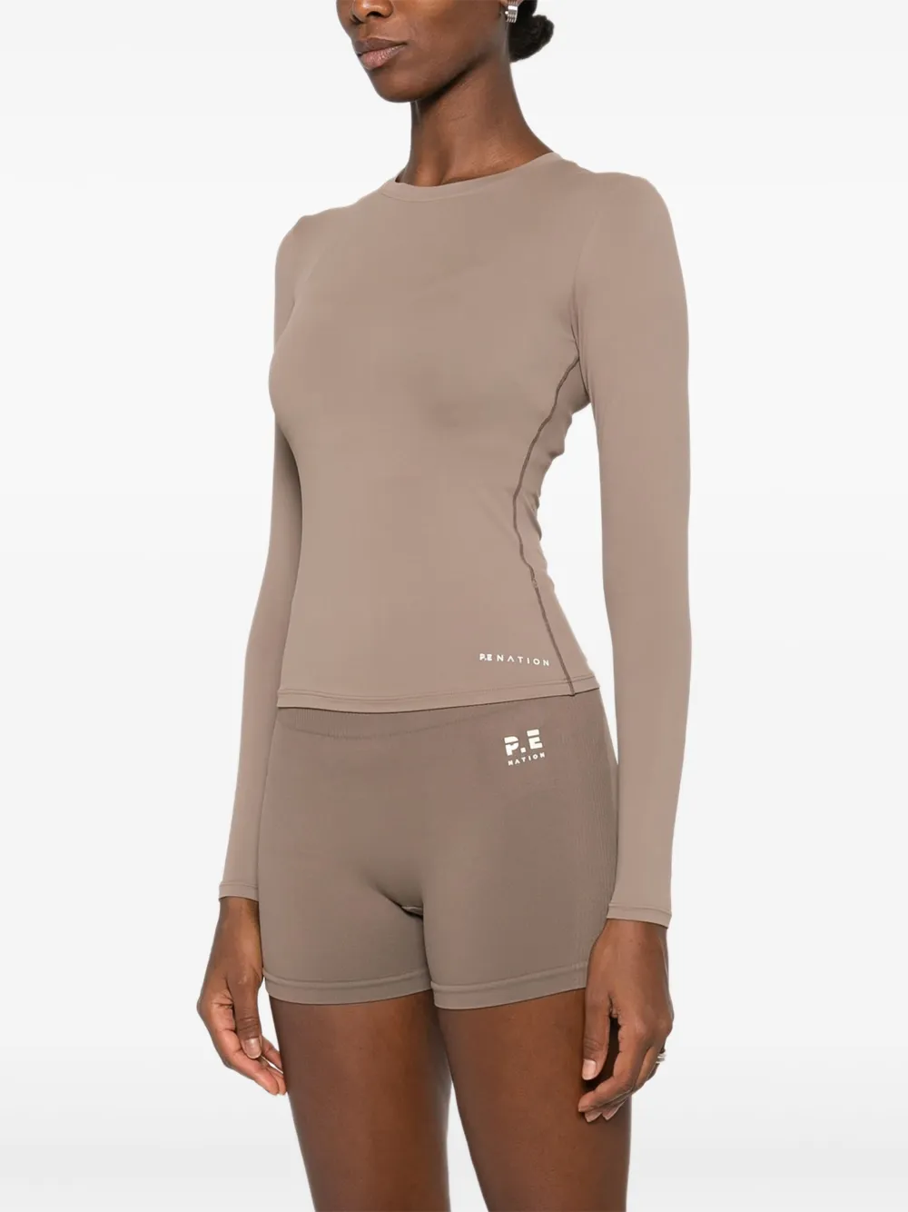 P.E Nation Top met lange mouwen Beige
