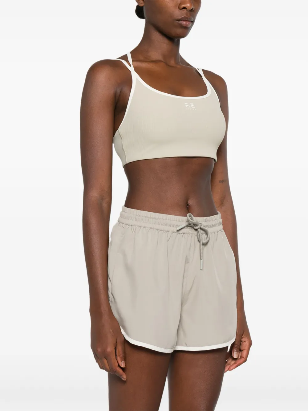 P.e Nation Terrace Sport Bra In Neutral
