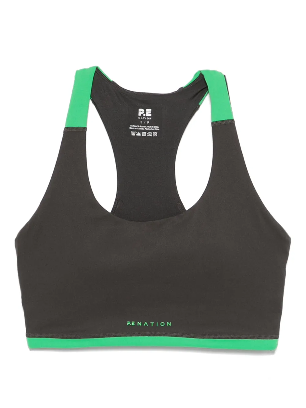 racer-back sports bra