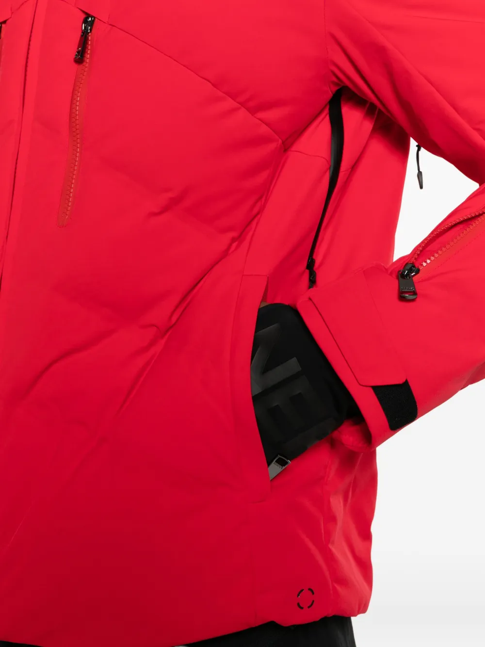 Bogner Jervis-d Hooded Zip Padded Ski Jacket In Red