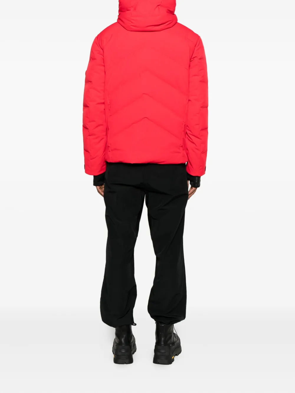 Bogner Jervis-d Hooded Zip Padded Ski Jacket In Red