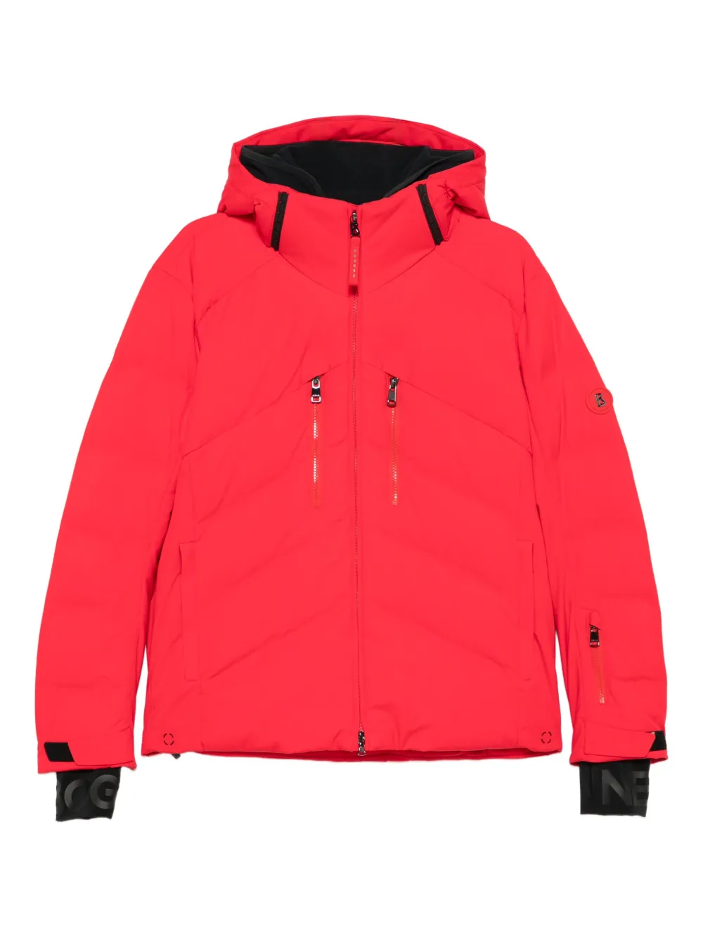 BOGNER Jervis-D hooded zip padded ski jacket | Red | Image 1