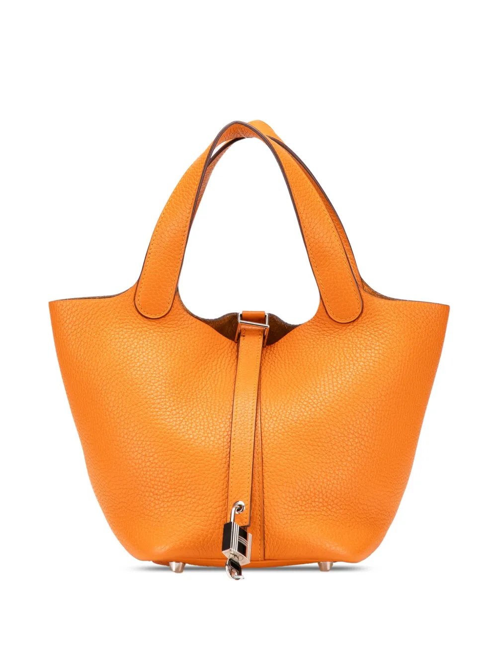 Hermès Pre-Owned 2018 クレマンス ピコタン ロック 18 ハンドバッグ - オレンジ Hermès Pre-Owned 2018 クレマンス ピコタン ロック 18 ハンドバッグ - オレンジ