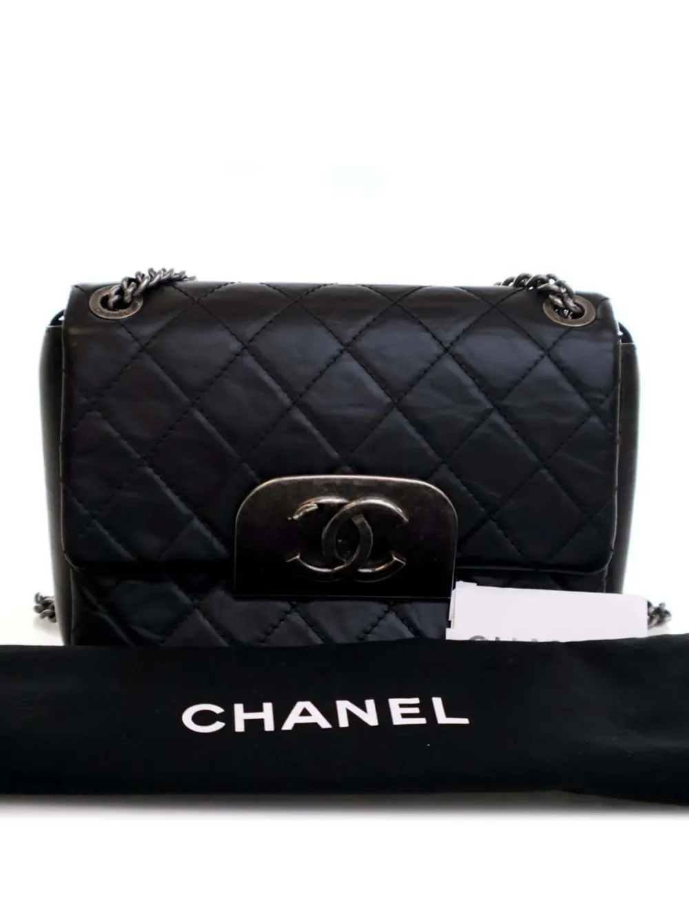 CHANEL Pre-Owned 2012 CC Square Flap Umhängetasche aus gestepptem, gealtertem Kalbsleder | Pre-owned & Archive | Image 2