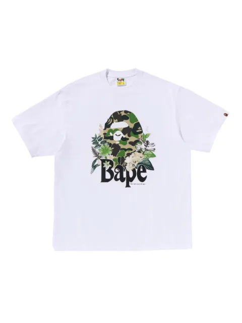 A BATHING APE® Floral Big Ape Head T-shirt