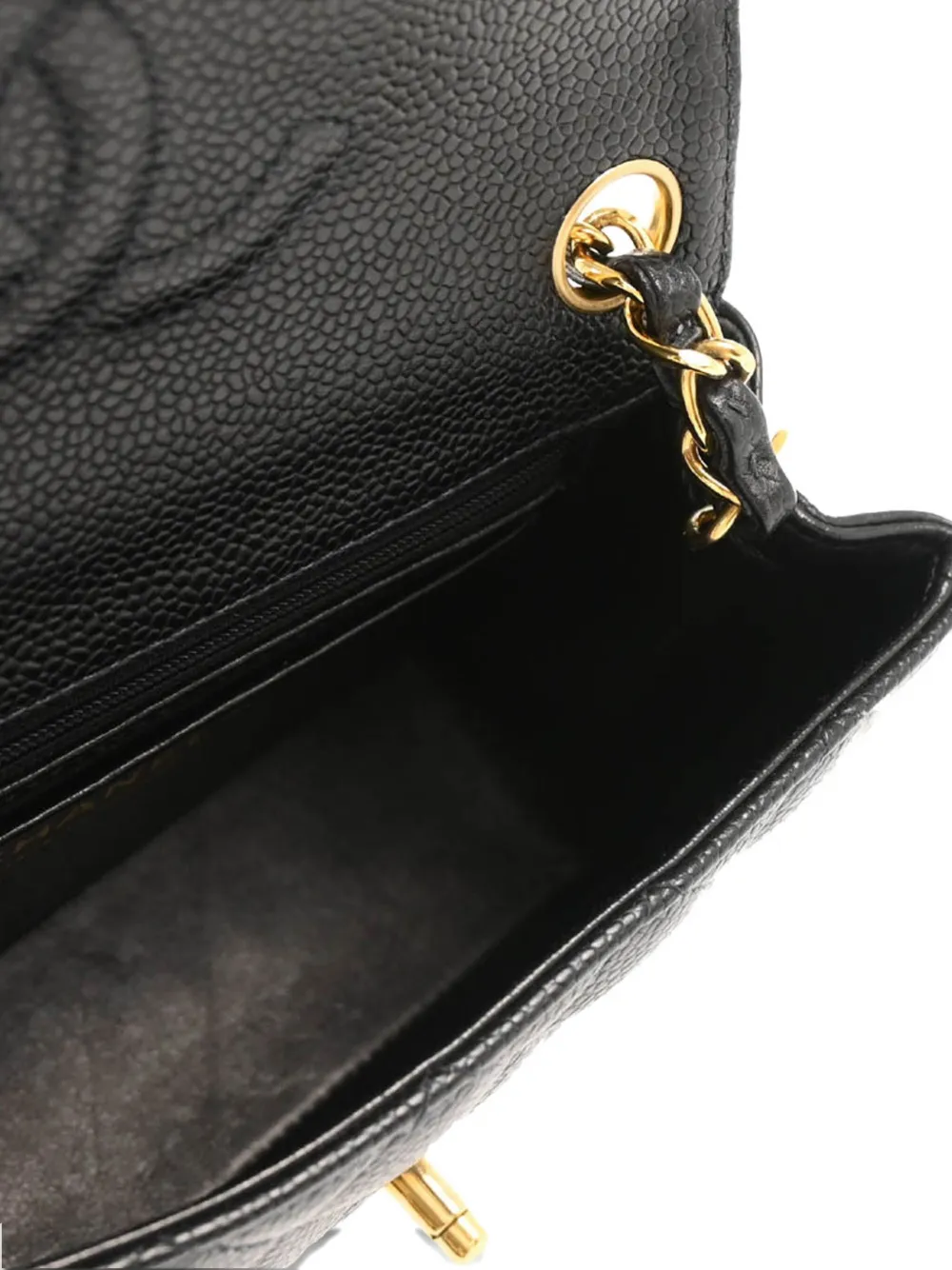 Pre-owned Chanel 2005 Mini Classic Square Flap 17 Shoulder Bag