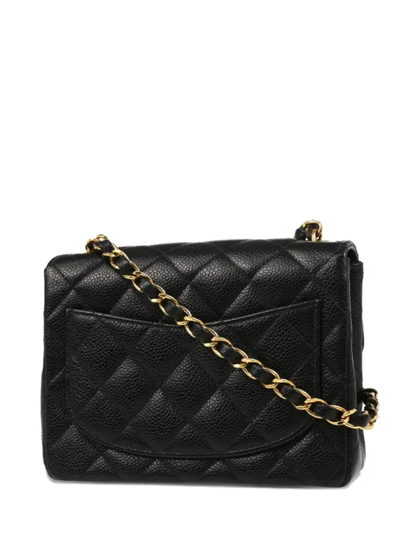 CHANEL Pre-Owned 2005 Mini Classic Square Flap 17 Shoulder Bag