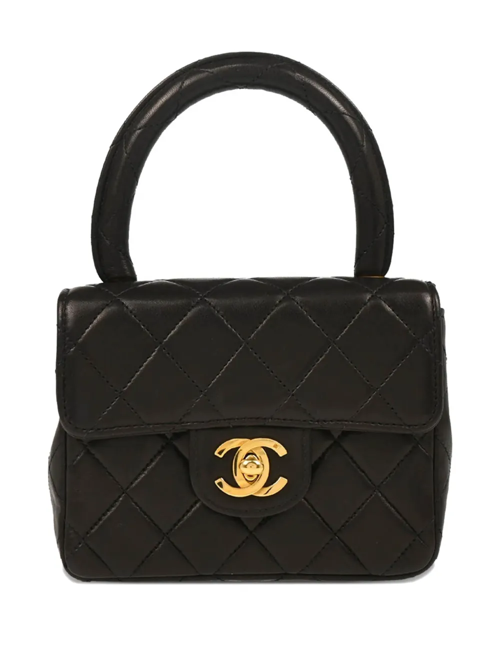 CHANEL Pre-Owned 1992 クラシック フラップ ハンドバッグ - ブラック CHANEL Pre-Owned 1992 クラシック フラップ ハンドバッグ - ブラック