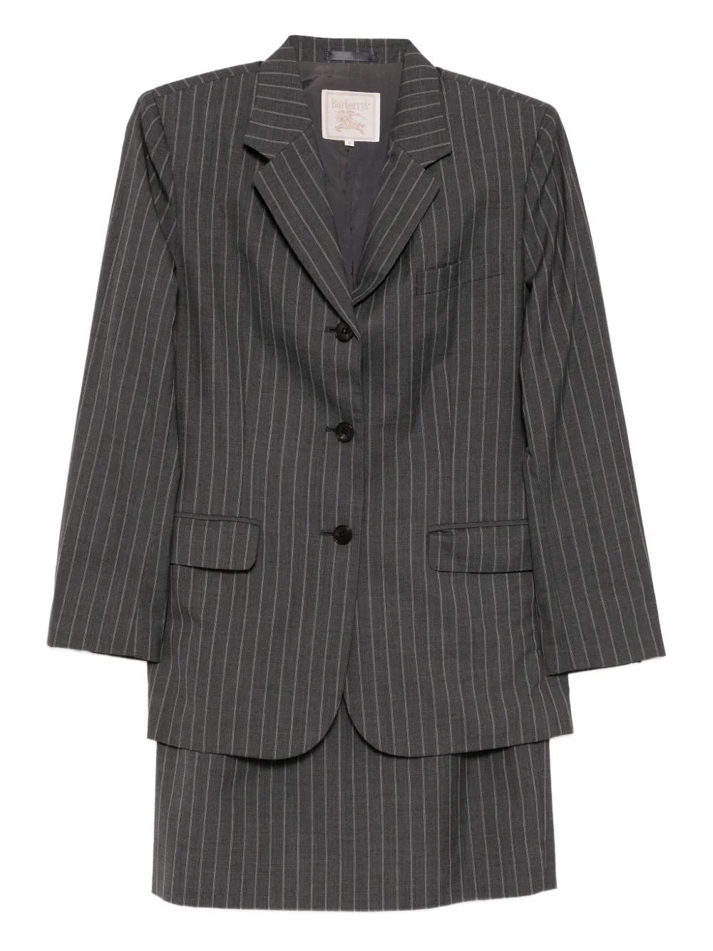Burberry Pre-Owned 1990-2000s setup suit jacket skirt | Grey | Image 1