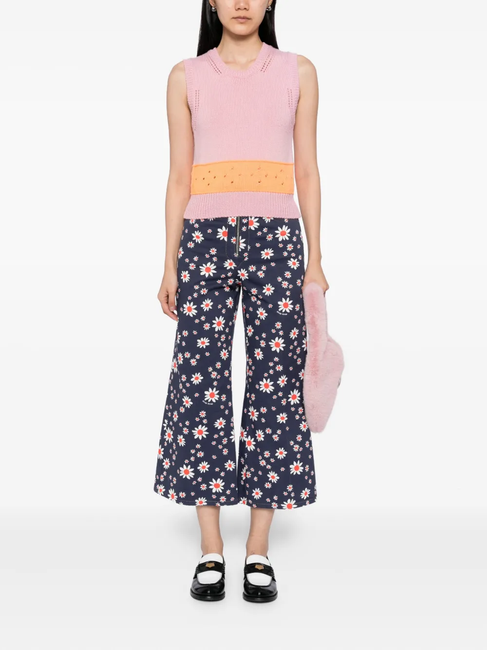 Miu Miu Pre-Owned 2019 Hose mit Blumen-Print | Image 2
