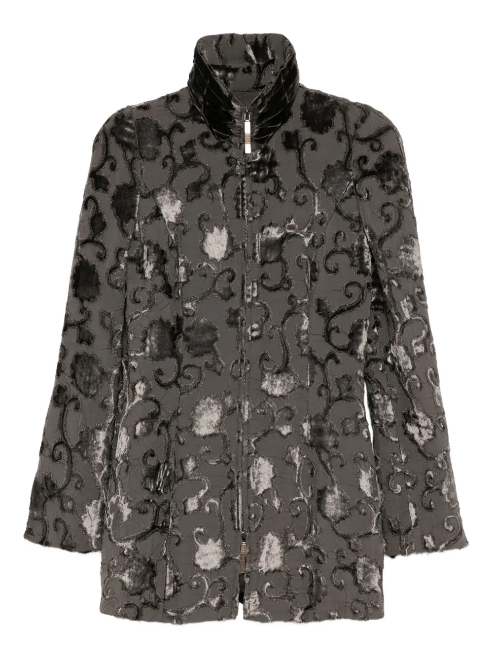 Ferragamo Pre-Owned 1990-2000s zip up jacket | Grey | Image 1