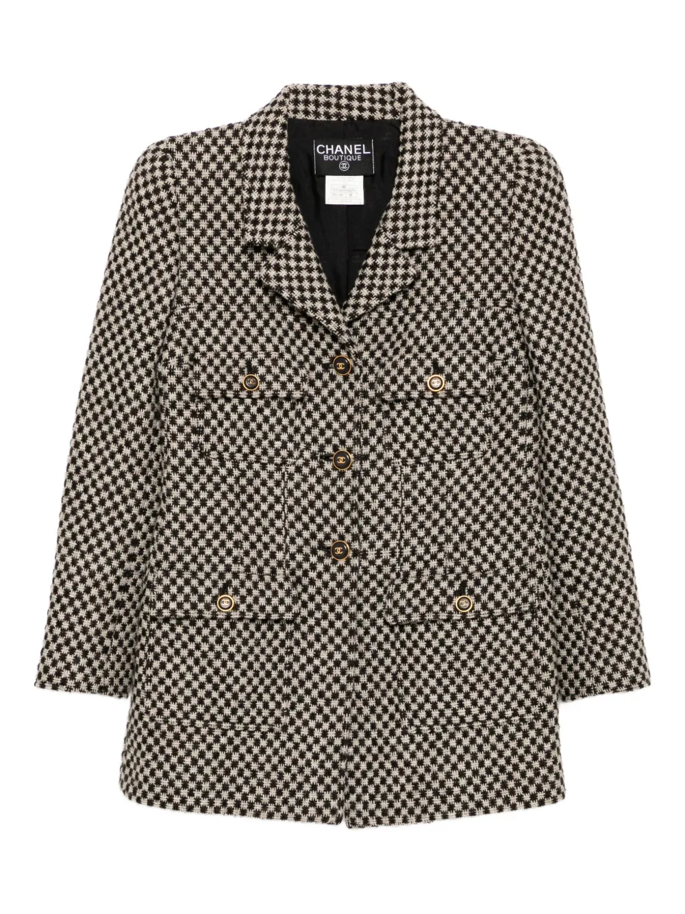 CHANEL Pre-Owned 1995 シングルジャケット - ブラウン CHANEL Pre-Owned 1995 シングルジャケット - ブラウン