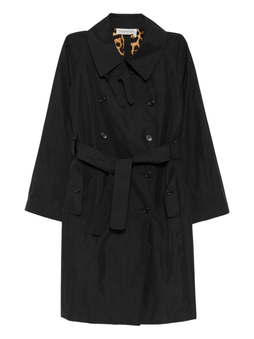 Saint Laurent Pre-Owned 2008 double breasted coat | Black | Image 1