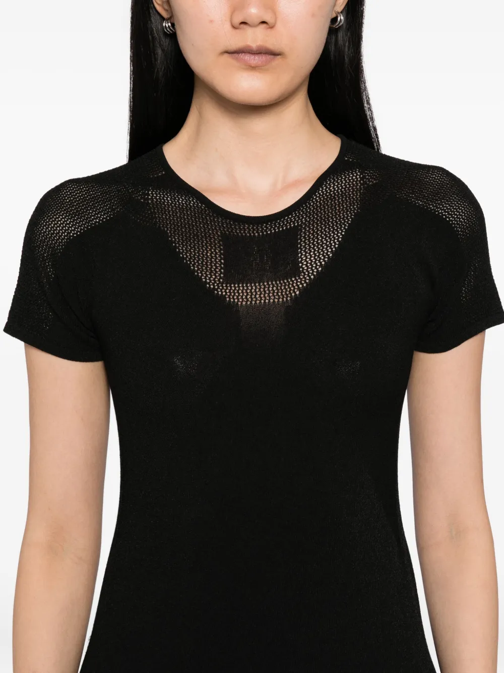 Pre-owned Chanel 2003 Mesh T-shirt