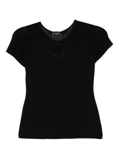 CHANEL Pre-Owned 2003 mesh T-shirt