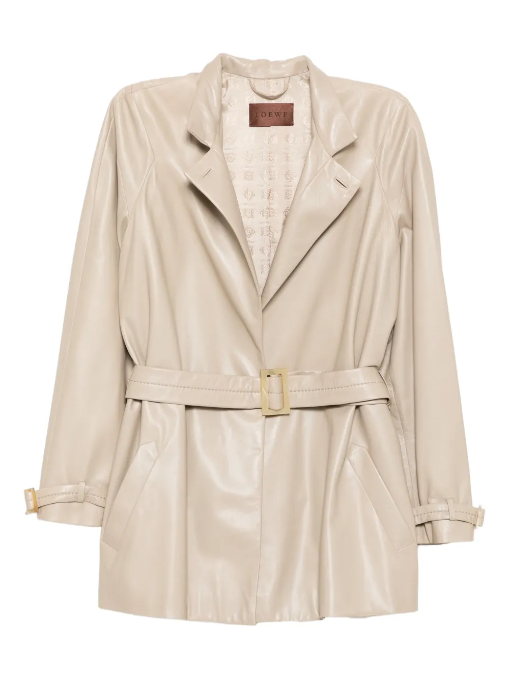 Loewe Pre-Owned 1990-2000s coat - ニュートラル Loewe Pre-Owned 1990-2000s coat - ニュートラル