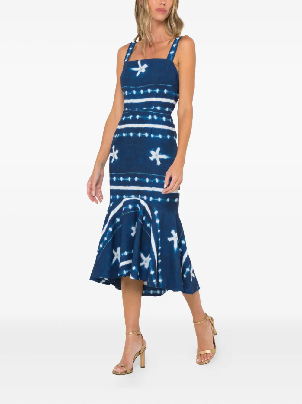 JBQ Natasha midi-jurk Blauw