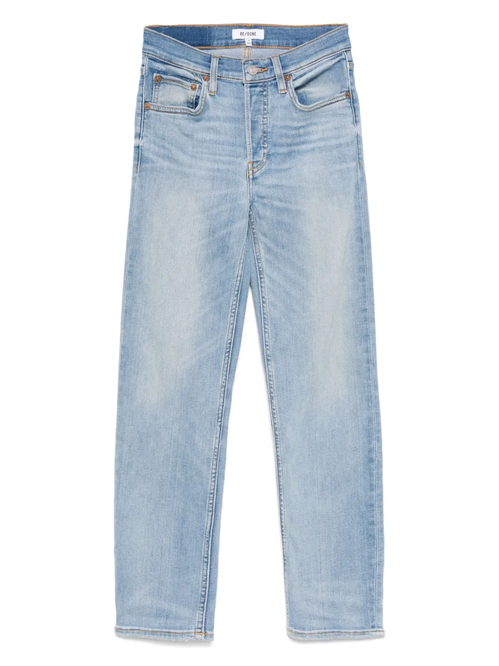 RE DONE stove pipe jeans Blauw